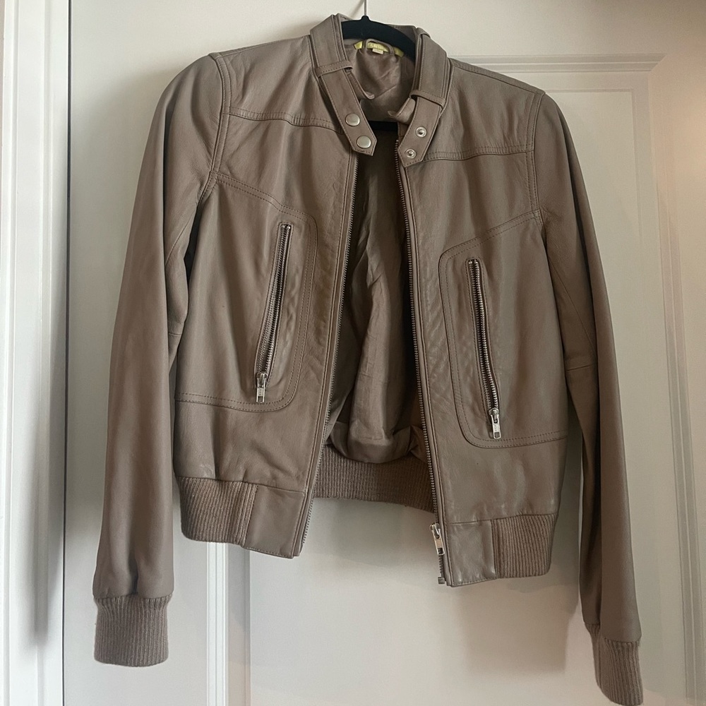 Giani Bini Nude Leather Jacket